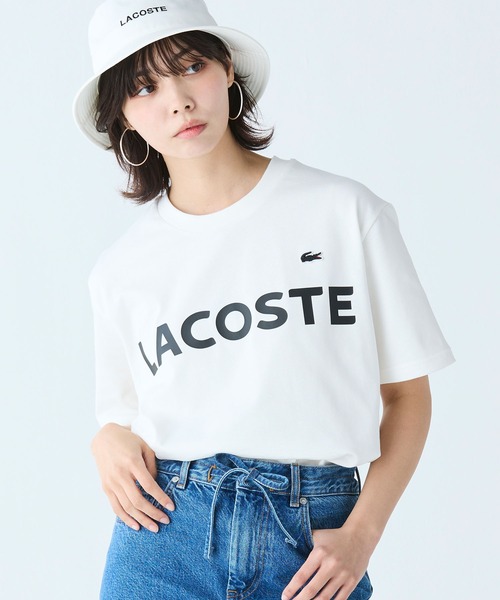 LACOSTE（ラコステ） tシャツ ヘビーウェイトブランドネーム ラバー