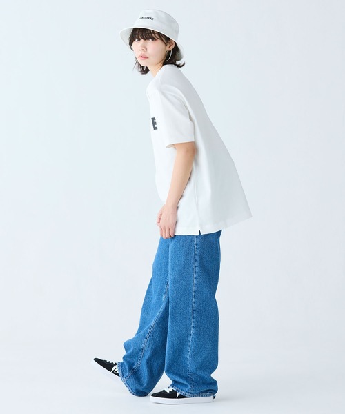 【ラコステ】ヘビーウェイト ブランドネーム ロゴ Tシャツ B:MING by BEAMS（ビーミング by ビームス）LACOSTE