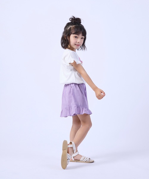 yukiemonn ベージュ フリル付きポケット キュロット yukiemonn ベージュ フリル付きポケット キュロット