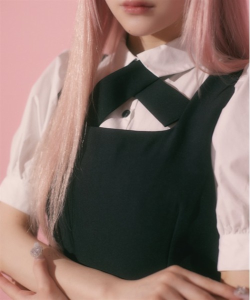 Fickle Bebe ワンピース ノーブルレイヤードワンピース