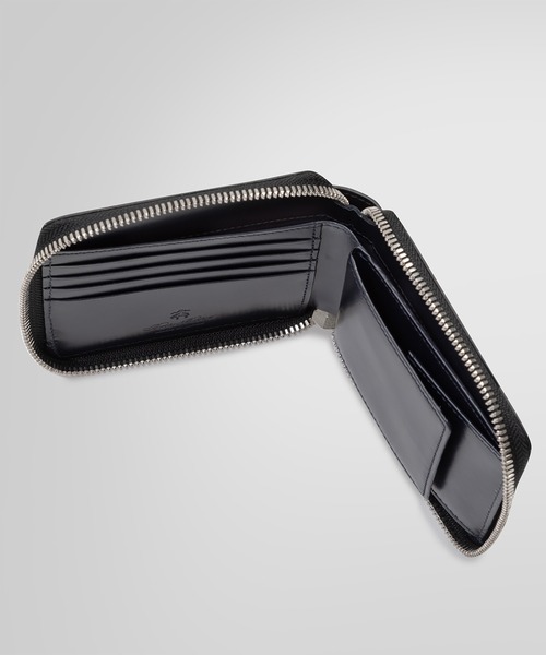 【美品】ブルックスブラザーズ　アーバンリサーチ　スクエアラウンドジップウォレット BROOKS BROTHERS（ブルックスブラザーズ） 二つ折り 二つ折り財布 財布