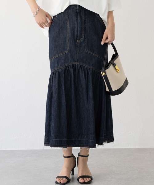 A.P.C. Enora スカート　デニムフレアスカート Per sist ence デニムスカート 11ozデニムフレアスカート