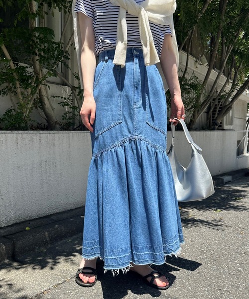 関税送料無【 JEANS】デニムスカート フレアスカート 楽天市場】10%OFF セール 定番 SOMETHING サムシング SKT983