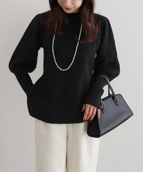 Pierrot（ピエロ） ニット セーター ふんわりウォッシャブルサムホール