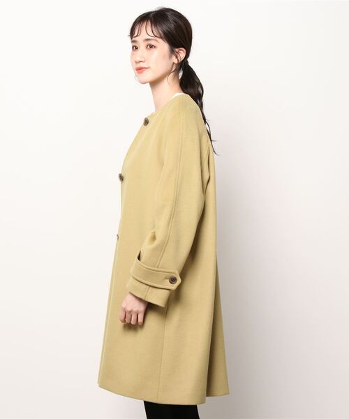 BEAUTY&YOUTH UNITED ARROWS」 ノーカラーコート M モカ レディース 