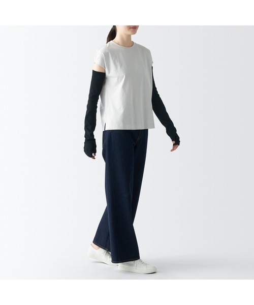 無印良品 アームカバー UVカット 強撚コットン アームカバー