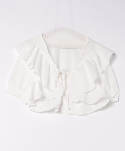 ブラウス シャツ 　フクレ織りフリルブラウス　36530 レディース ブラウス シャツ フクレ織りフリルブラウス 36530 レディース