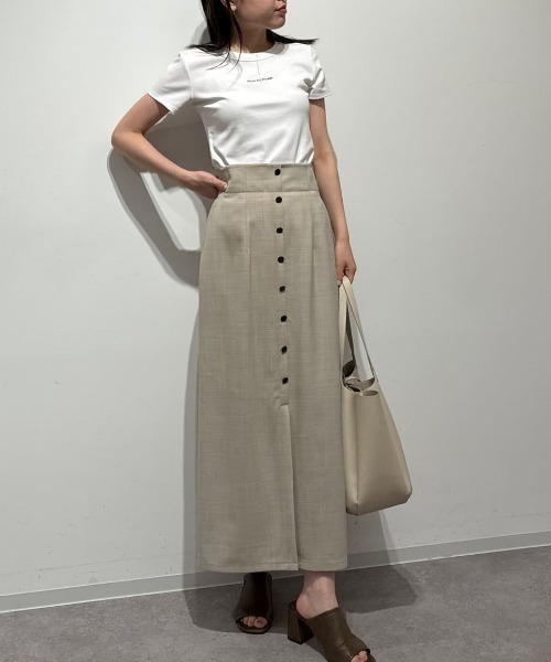 JILLSTUART タイトスリットスカート JILL by STUART スカート リネンライクタイトスカート