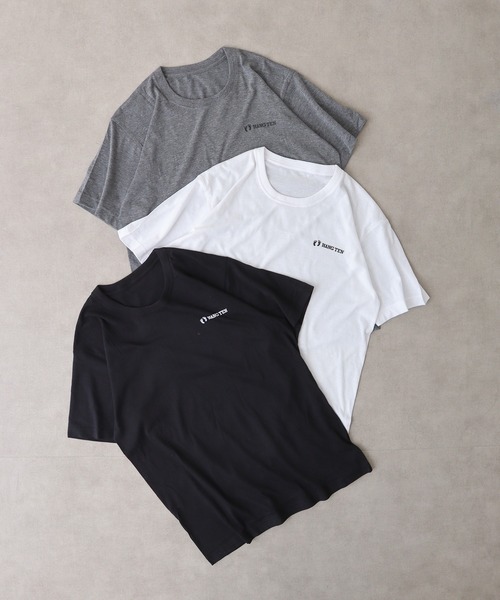 新品) I'm inクルーネックロゴTシャツ 2枚セット HANGTEN（ハンテン） tシャツ 3枚セット ロゴ入り インナー クルー