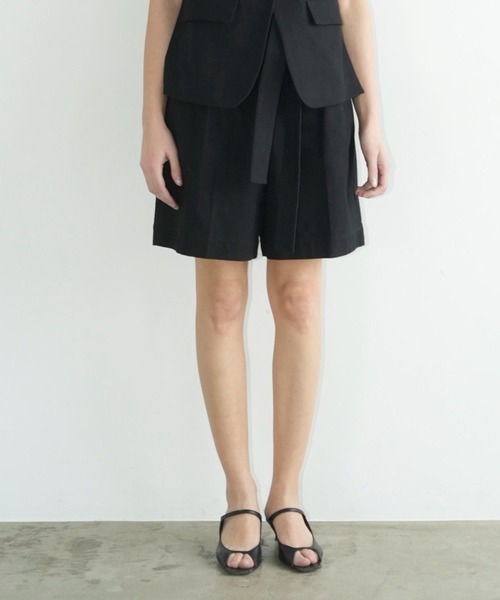 CLANE（クラネ） ハーフパンツ パンツ 短パン STITCH BELT HALF PANTS