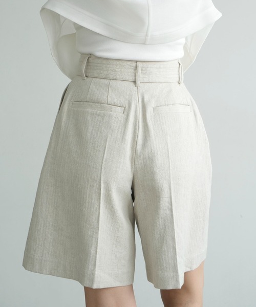 CLANE（クラネ） ハーフパンツ パンツ 短パン STITCH BELT HALF PANTS