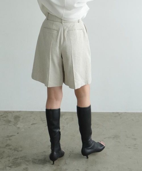 CLANE（クラネ） ハーフパンツ パンツ 短パン STITCH BELT HALF PANTS