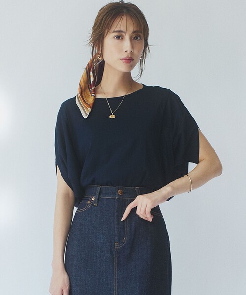 tシャツ 「洗える」シアースタンドプルオーバー レディース La Totalite｜【洗える】《予約》シアースタンドプルオーバー