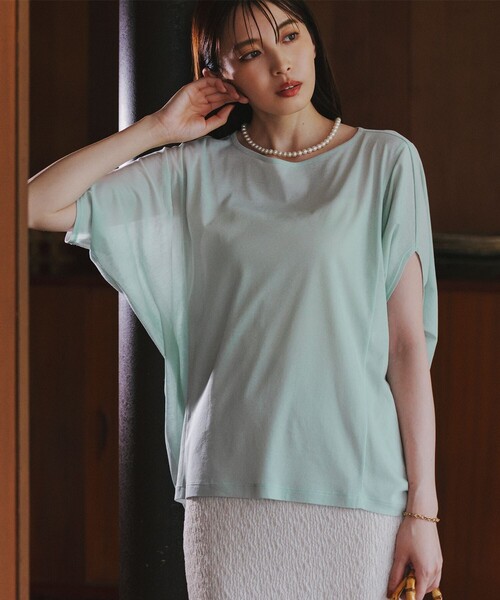 tシャツ 「洗える」シアースタンドプルオーバー レディース 23区 tシャツ 「洗える」シアーTEE レディース : ZOZOTOWN Yahoo