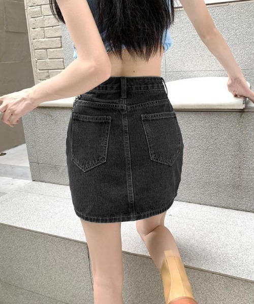 スカート 台形デニムミニスカート : ZOZOTOWN Yahoo!店 - 通販 - Yahoo