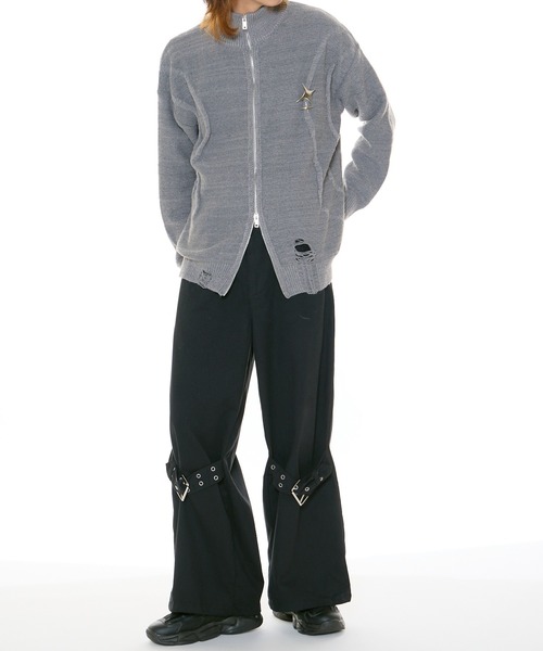 Theater code セーター ニット damage drivers knit / ダメージ