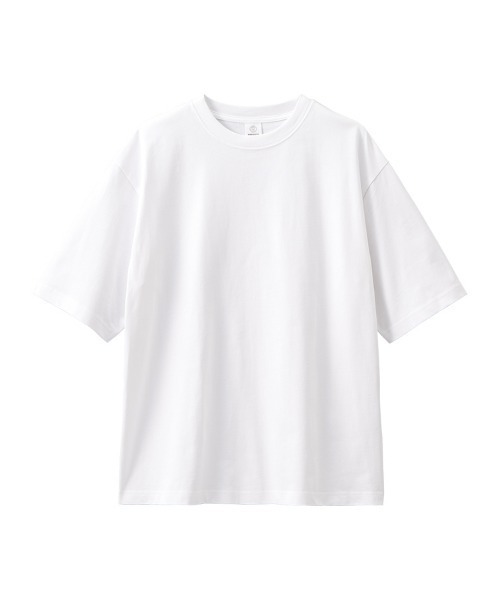 tantan購入　アッシュ　H Tシャツ　白 tシャツ 無地オーバーサイズコットンTシャツ メンズ レディース
