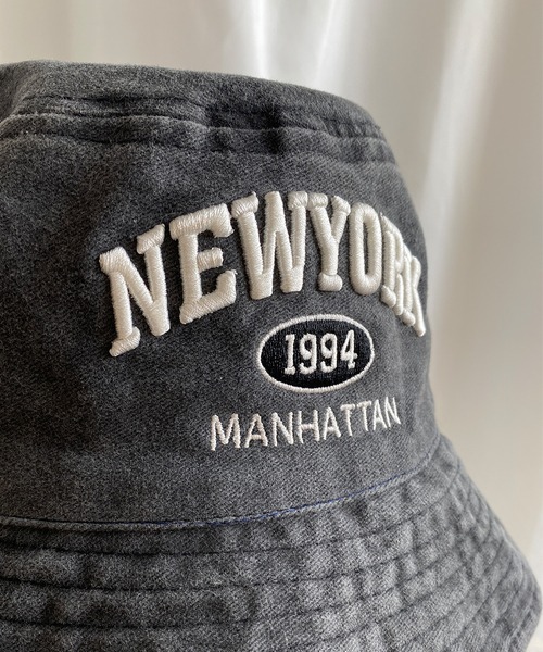 Sporty&Rich S刺繍 ネイビー バケットハット Sporty&Rich S刺繍 ネイビー バケットハット（Hats – Sporty
