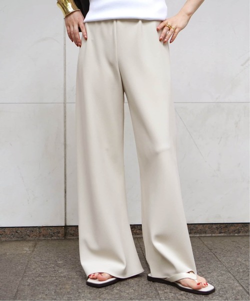 AP STUDIO スラックス パンツ エラスティックパンツ レディース