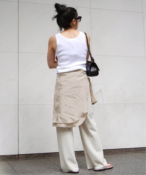 AP STUDIO スラックス パンツ エラスティックパンツ レディース