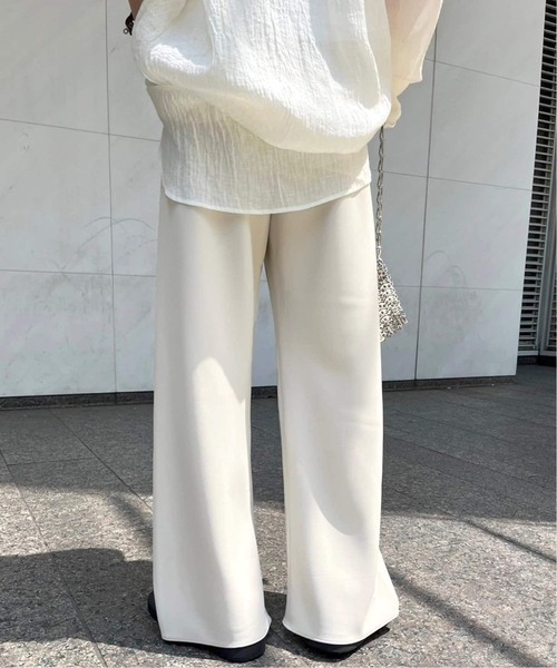 AP STUDIO スラックス パンツ エラスティックパンツ レディース