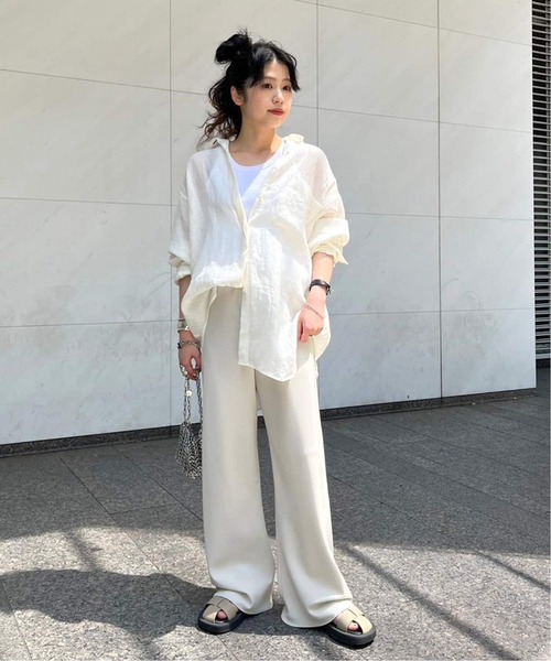 AP STUDIO スラックス パンツ エラスティックパンツ レディース