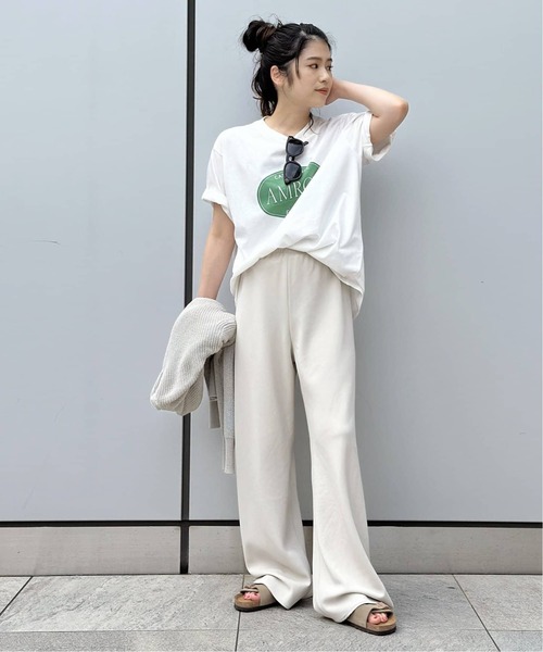 AP STUDIO スラックス パンツ エラスティックパンツ レディース