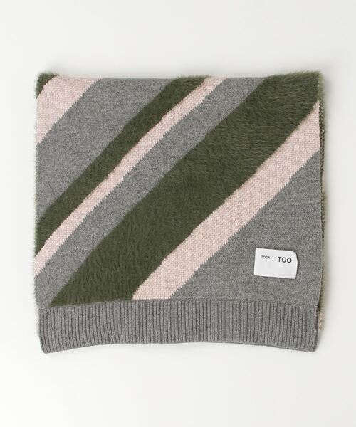 TOGA TOO ストール マフラー TOGA TOO Regimental knit stole