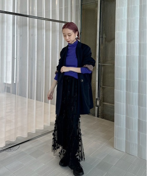 Ameri（アメリ） ロング スカート 3D FLOWER LAYERED SKIRT : ZOZOTOWN