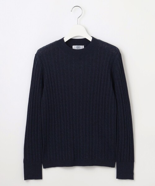 ニット セーター 「洗える」KNIT BASIC クルーネック レディース