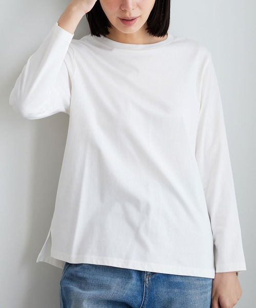 BELLUNA PLUS（ベルーナプラス） tシャツ 綿100％大人顔サマ見え