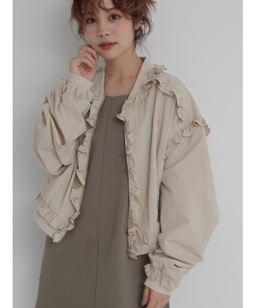 jumelle ジャケット ノーカラージャケット frill light jacket