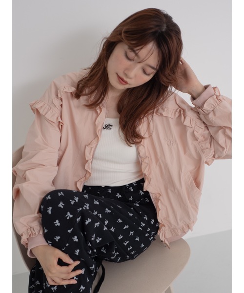 jumelle ジャケット ノーカラージャケット frill light jacket