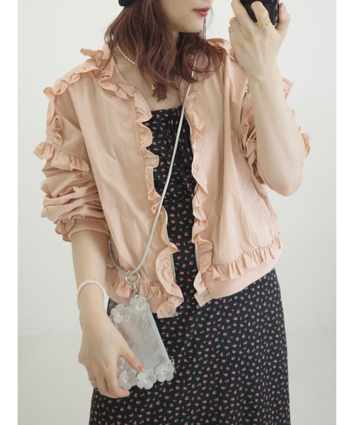 jumelle frill light jacket ノーカラージャケット frill light jacket（ノーカラージャケット）｜jumelle