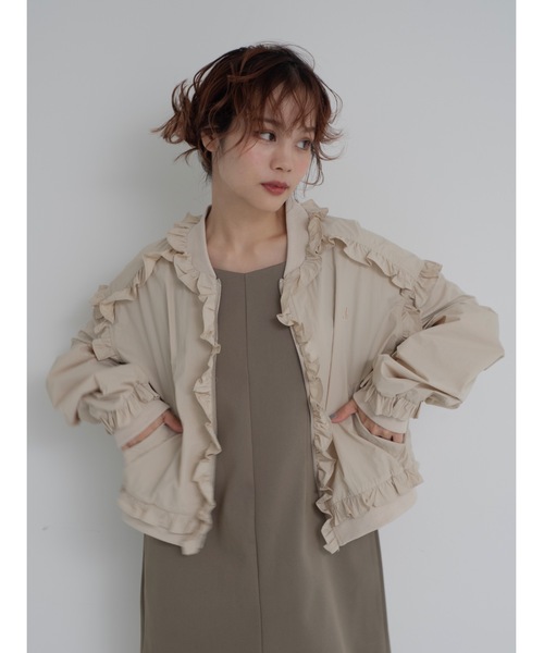 JUMELLE（ジュメロ） ジャケット ノーカラージャケット frill light