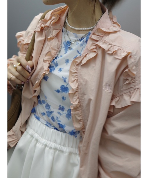 jumelle ジャケット ノーカラージャケット frill light jacket