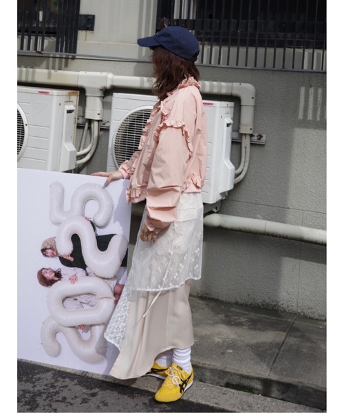 jumelle ジャケット ノーカラージャケット frill light jacket