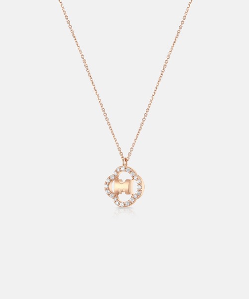METROCITY ネックレス 「メトロシティ」Mベーシッククローバーゴールド 