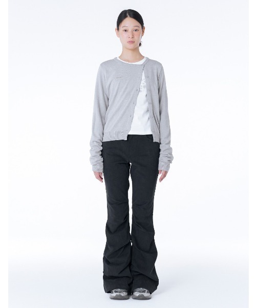 Miseki SEOUL パンツ Shirring bootscut pants レディース