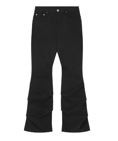 ☆人気☆【WOOALONG】☆Shirring boots-cut pant.s☆パンツ☆ ☆人気☆【WOOALONG】☆Shirring boots-cut pant.s☆パンツ