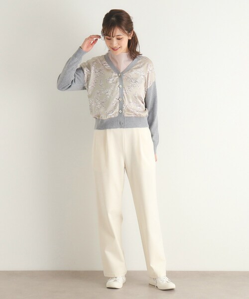 LAURA ASHLEY カーディガン 「Lサイズあり／3colors／同柄