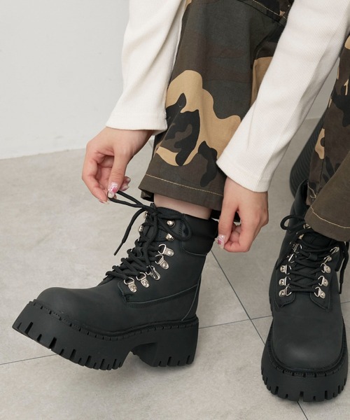 WEGO（ウィゴー） ショート ブーツ WEGO/厚底トレッキングブーツ