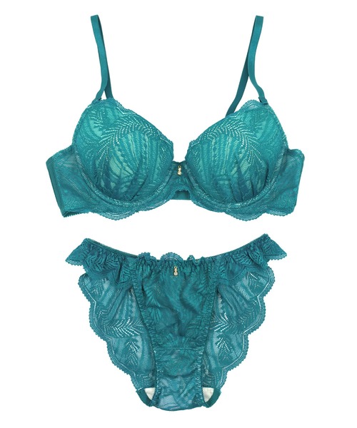 Tika ブラジャー ショーツセット 下着ビジューチャーム付き総