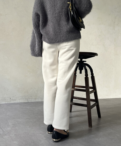 レディース ドロストパンツ Chez toi パンツ 軽量ボンディングウエストドロストパンツ