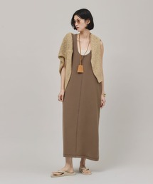 Curensology サテンサブレタンクトップワンピース ブラック Curensology｜サテンサブレタンクトップワンピース | Rakuten Fashion