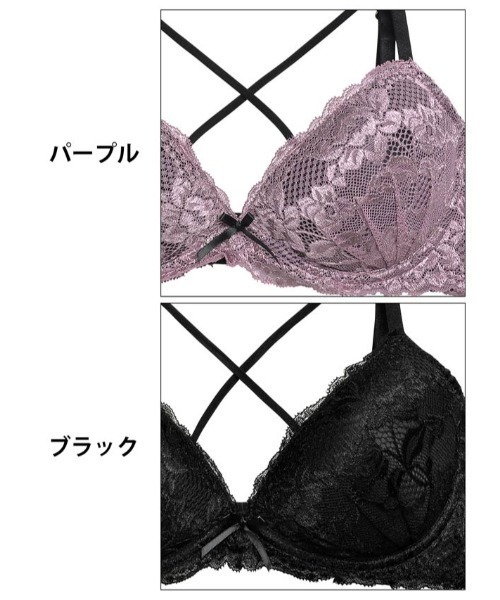 ブラジャー ショーツセット レーシィ ブルーム コード 育乳 脇高