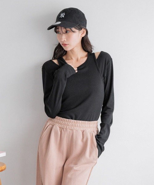 まぁ〜タン LOWRYS FARM（ローリーズファーム） tシャツ タンクレイヤードプル