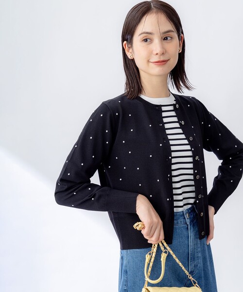 カーディガン MINAドットニット カーディガン レディース 組曲 カーディガン MINAドットニット レディース : ZOZOTOWN