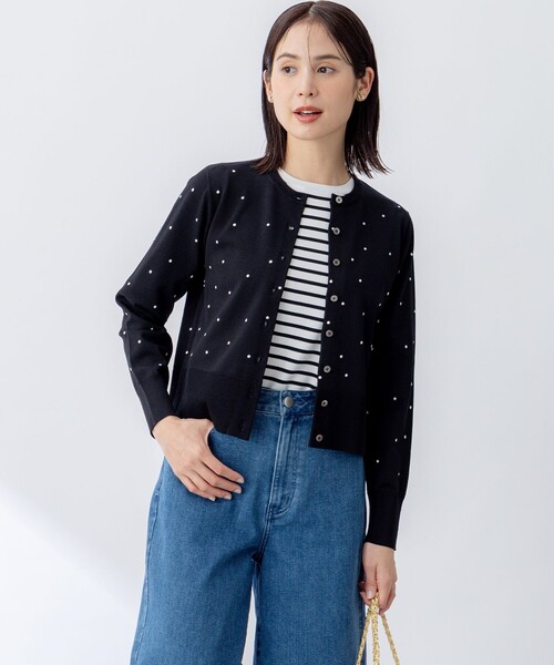カーディガン MINAドットニット カーディガン レディース 組曲 カーディガン MINAドットニット レディース : ZOZOTOWN
