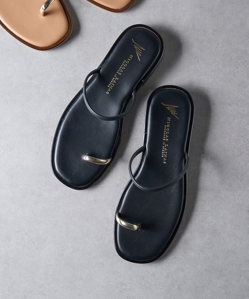 NICOLAS LAINAS フラットサンダル C-313-LT NICOLAS LAINAS サンダル 「NICOLAS LAINAS」フラットサンダル